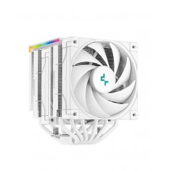 DEEPCOOL Cooler -AK620 DIGITAL WH-, Socket LGA2066/2011-v3/2011/1700/1200/1151/1150/1155 & AM5/AM4, up to 260W, 2x fans:120x120x25mm, 500~1850 RPM±10%, <28 dB(A), 68.99 CFM, 4-pin PWM,Fluid Dynamic Bearing, Sleek low-profile magnetic status display and AR